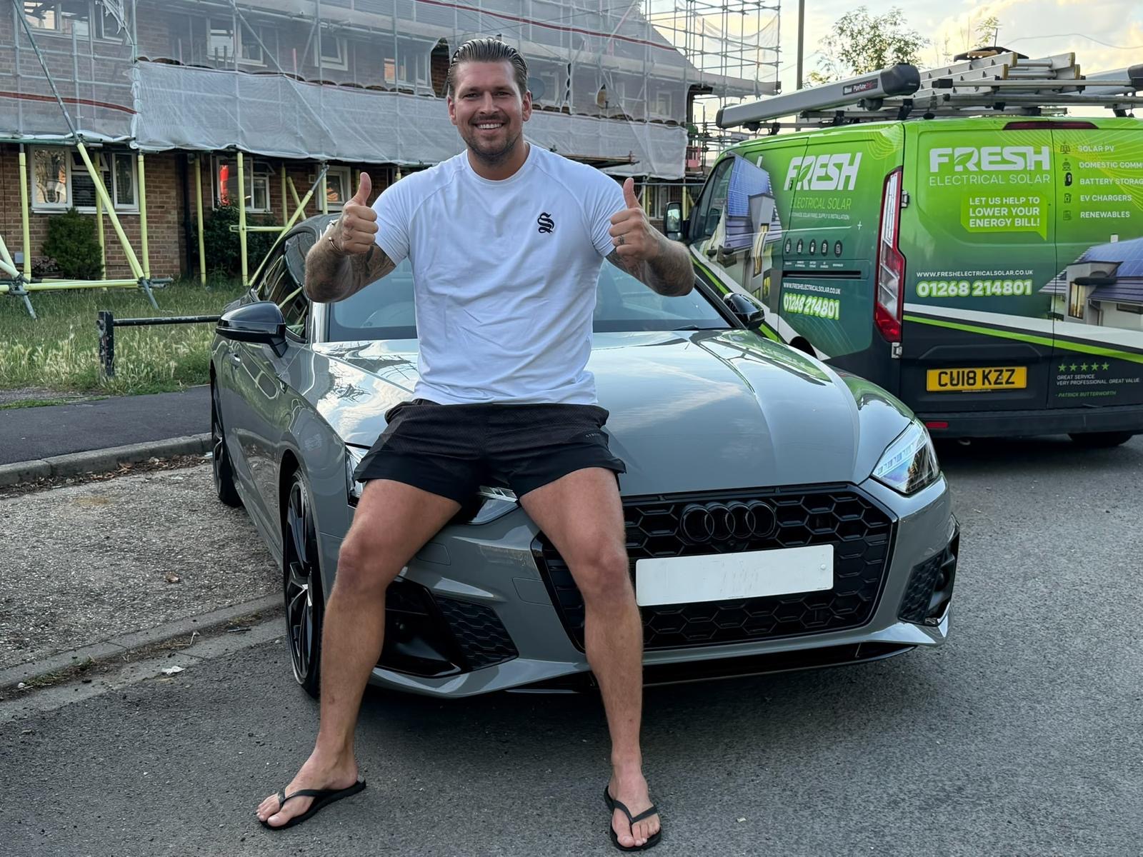 Customer handover with a Audi A5